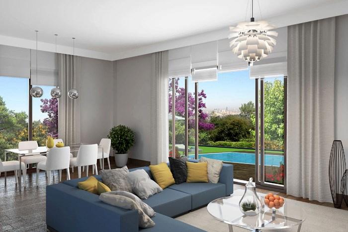 مجمع فلل سيمتاش كافاكلي فيلات اسطنبول أوروبا بيليك دوزو