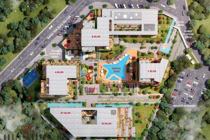 مشروع عقاري نارلي بهجة إيفليري اسطنبول الأناضول عمرانية