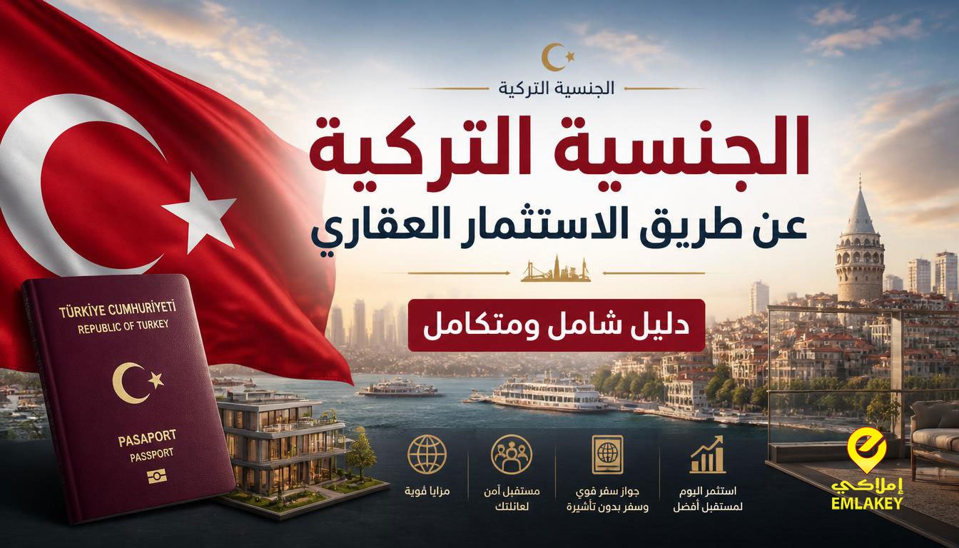 الجنسية التركية عن طريق الاستثمار العقاري| الدليل الشامل